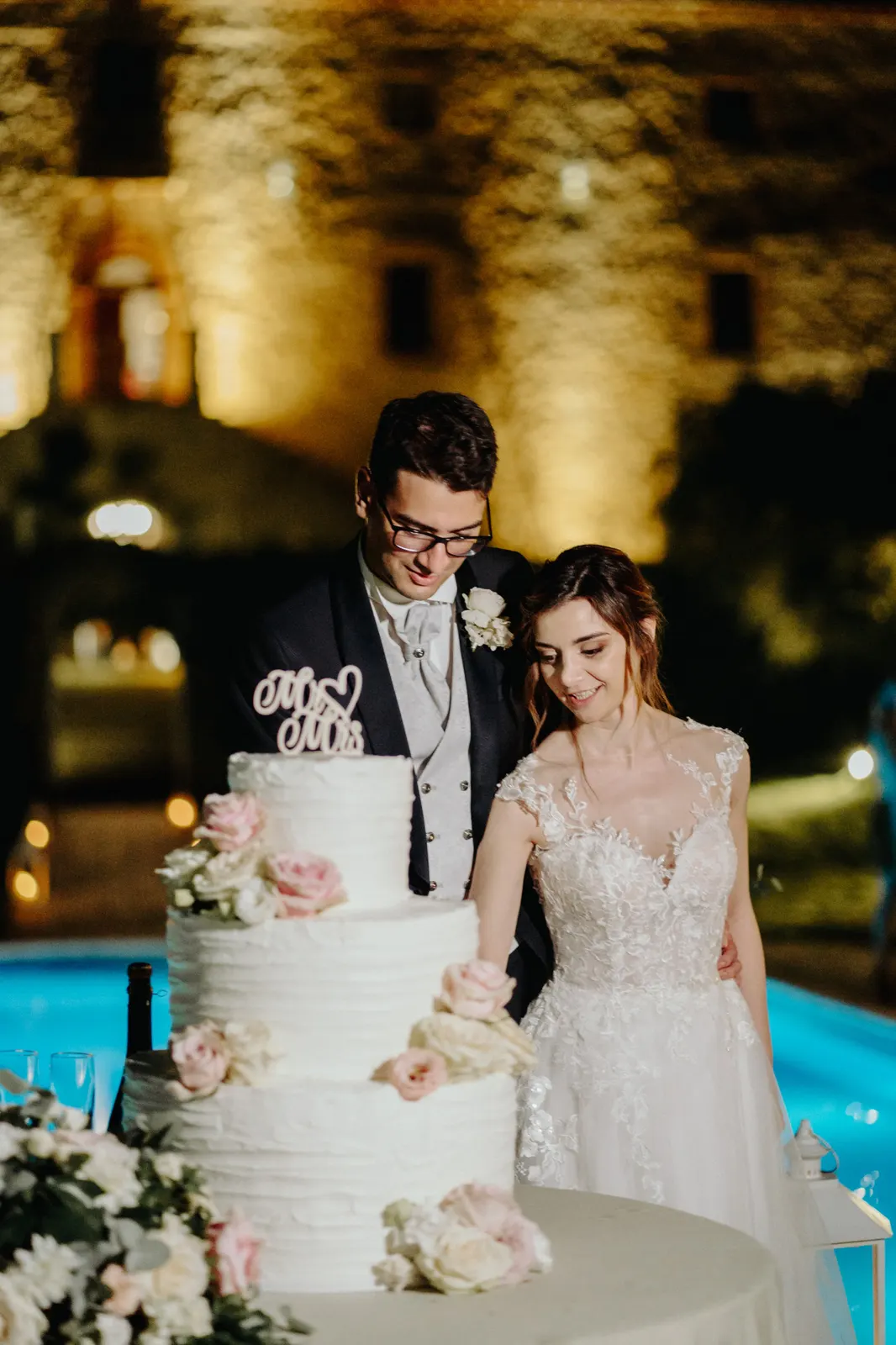 Martina daniele wedding reception dinner castello