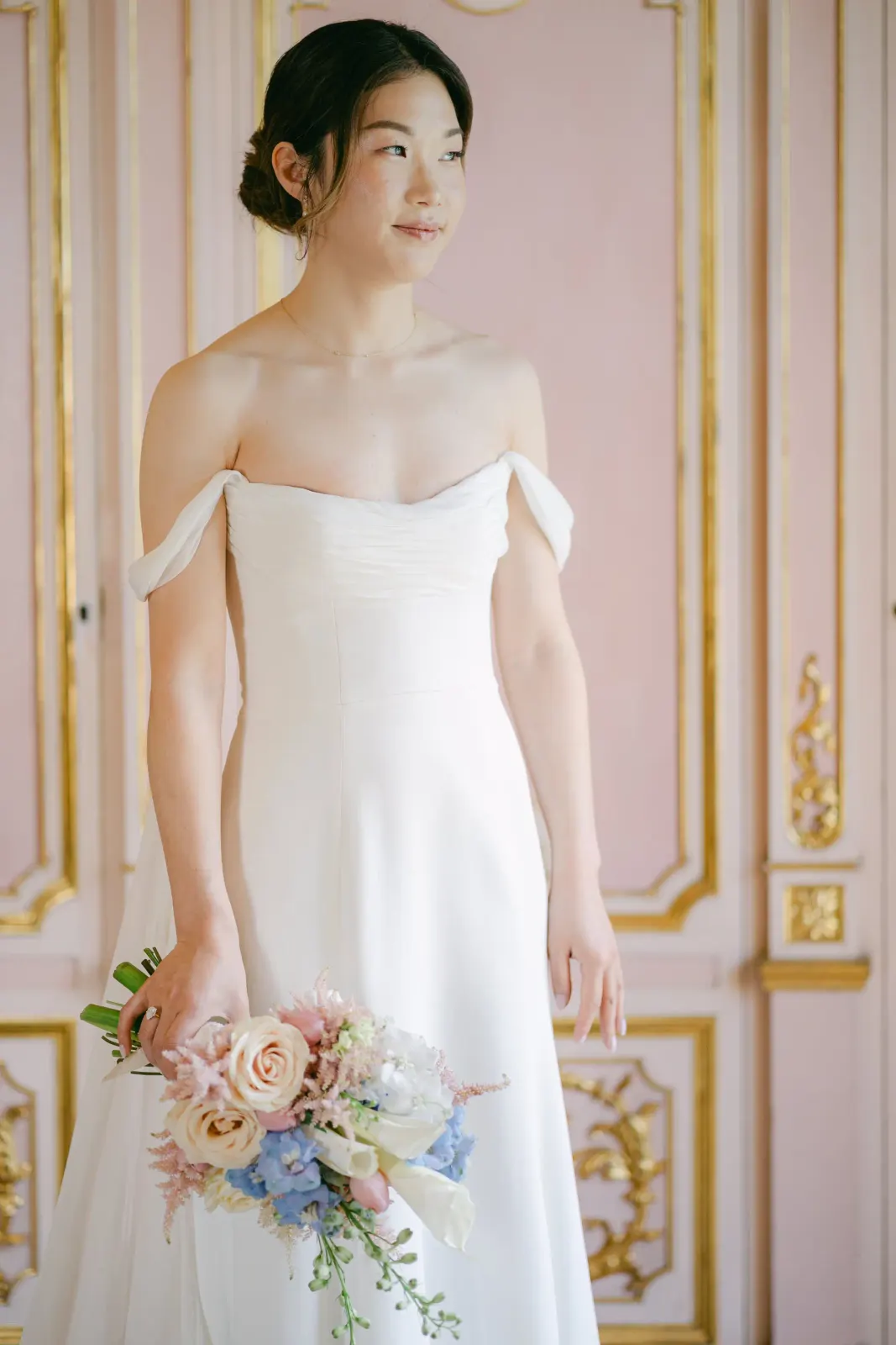 Audrey bridal portrait elegant interior