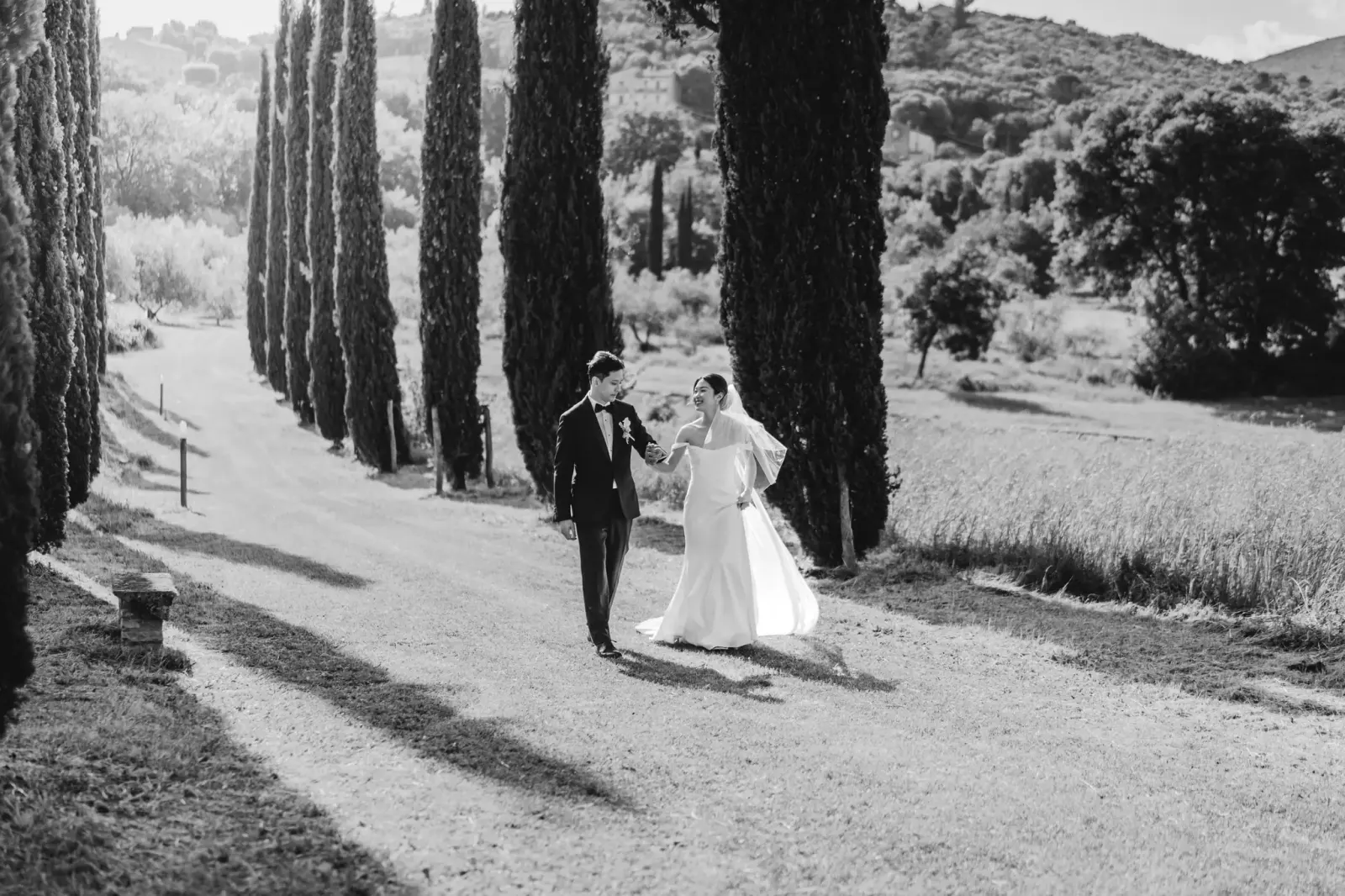 Audrey james cypress path romantic bw