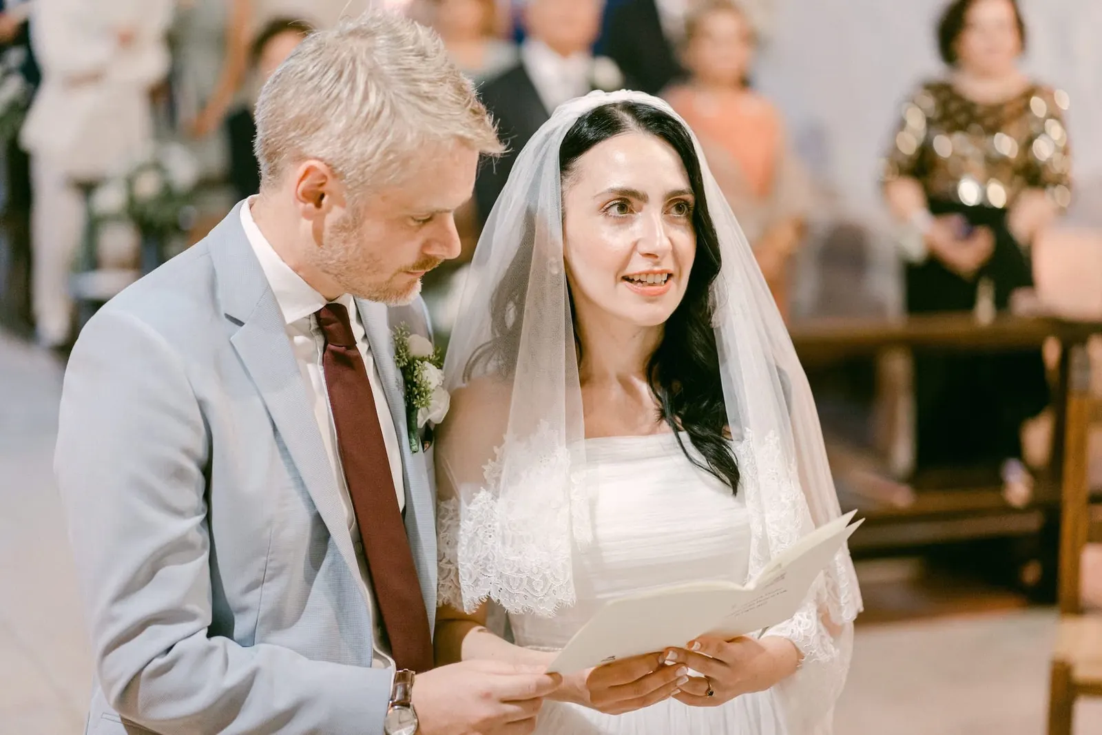 Wedding moment abbazia san pietro valle