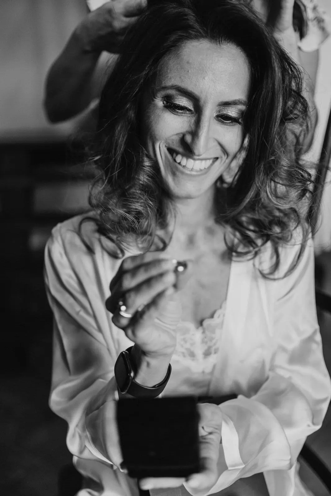 Borgo san faustino bride portrait black white