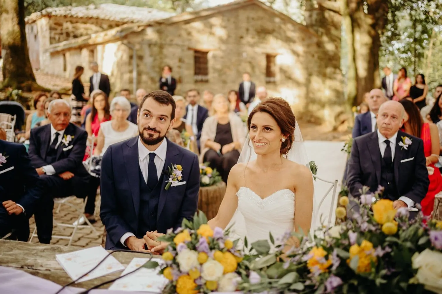 Borgo san faustino villa laura wedding reception guests