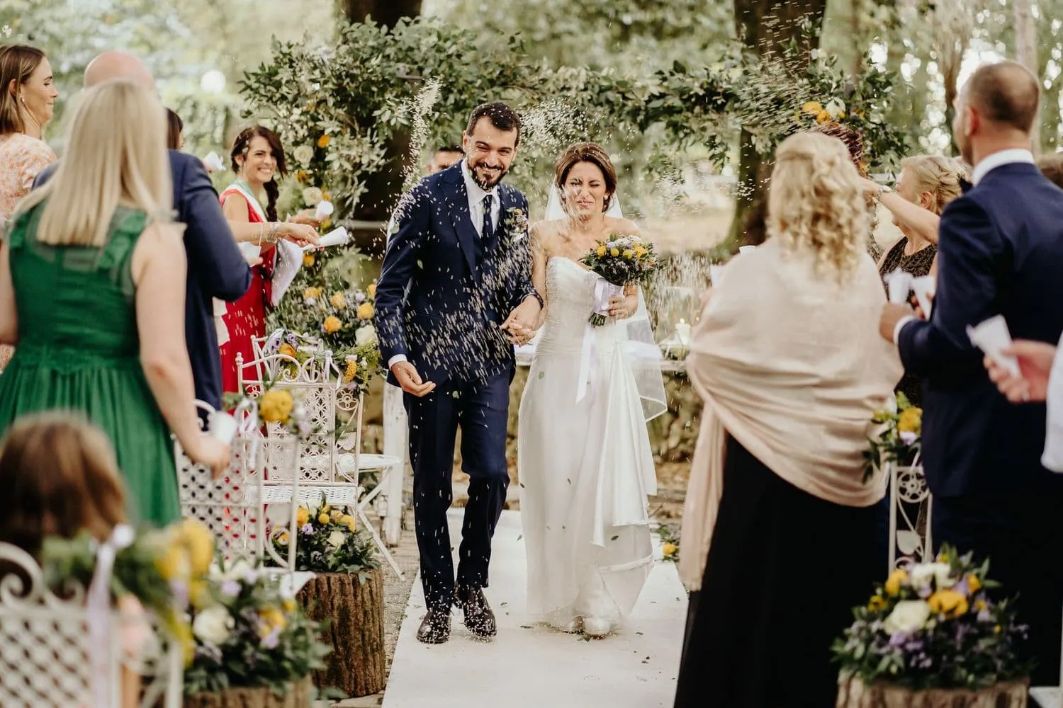 Borgo san faustino villa laura wedding ceremony nature