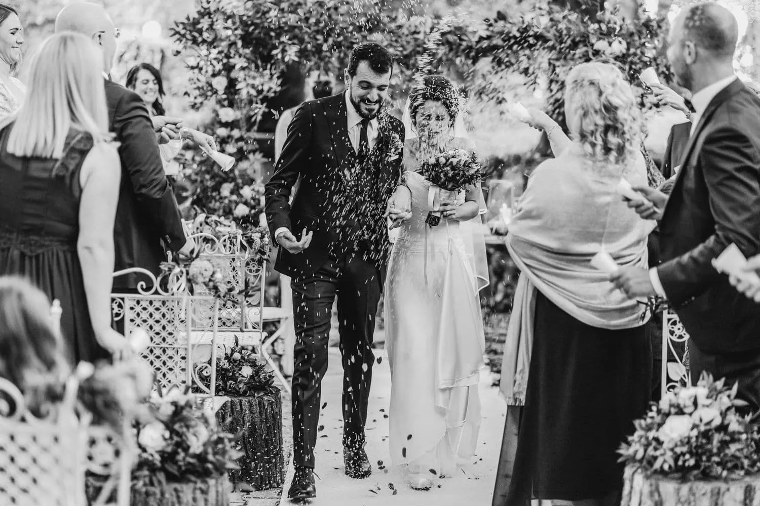 Borgo san faustino villa laura wedding ceremony grove